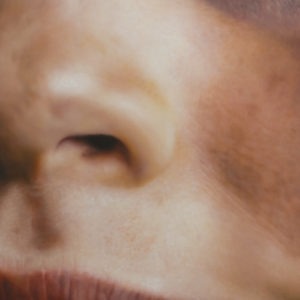 Hyperrealistic oil painting of a child's mouth with tongue detail by Jan Petrov, from the Family Re-Construct series.